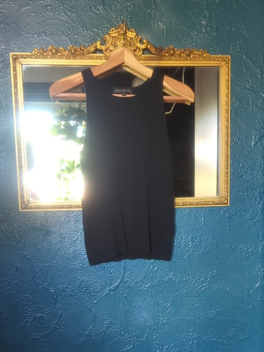 LAST CALL - Banana Republic Black Ribbed Tank Top - Picture 5 of 7